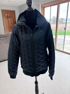 LG Women's Blue Quilted Puffer Jacket